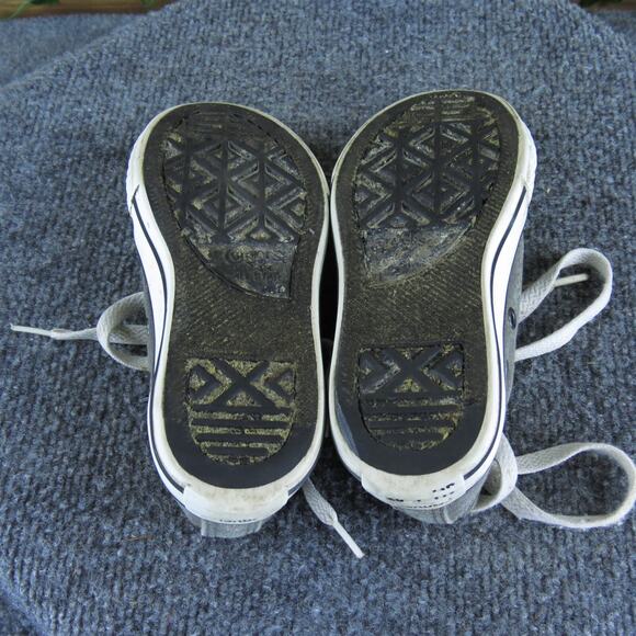 Converse Boys Sneaker Low Top Sz T 11 Medium Gray Fabric Zip - Picture 5 of 5